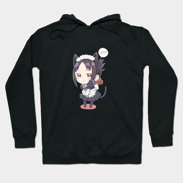 Kaguya Embarassed Cat Maid Hoodie by Beastlykitty